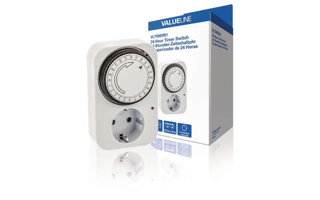 Temporizador analógico Valueline de 24 horas para interior