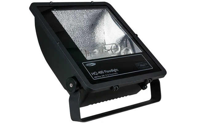 Showtec Floodlight HQ-400 - Carcasa negra, asimétrica focos de resalte blancos