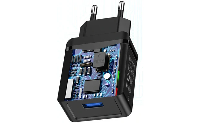 Cargador rápido QC 3.0 USB - 18W - 5V / 9V - 2A