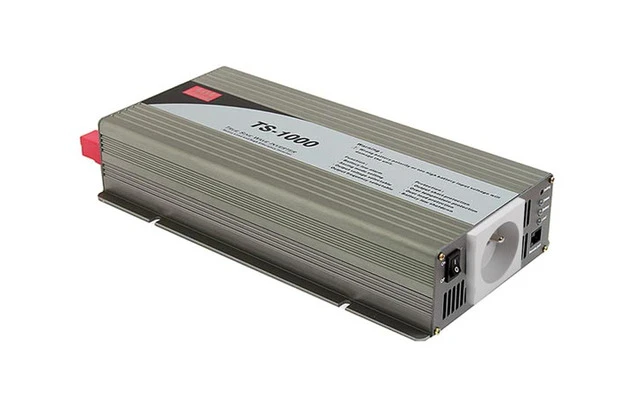 Mean Well - Convertidor DC-AC con onda senoidal - 1000W - toma de tierra de espiga