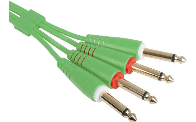 UDG Ultimate Audio Cable Set 6,3 Jack - 6,3 Jack Green Straight