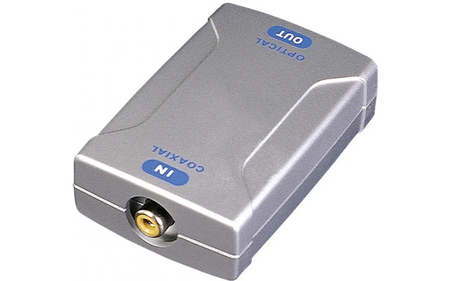 Convertidor de audio coaxial a óptico