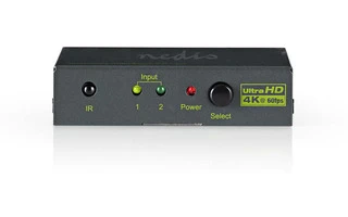 Conmutador HDMI™ - 2 puertos - 2 entradas HDMI™ - 1 salida HDMI™ - 4K2K a 60fps/HDCP 2.2 - Nedis