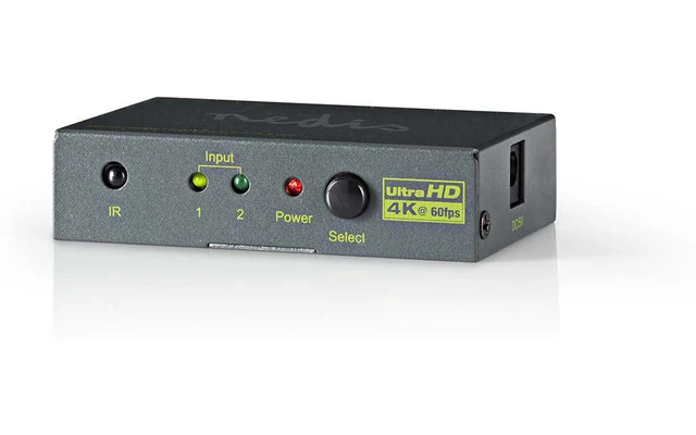 Conmutador HDMI™ - 2 puertos - 2 entradas HDMI™ - 1 salida HDMI™ - 4K2K a 60fps/HDCP 2.2 - Nedis