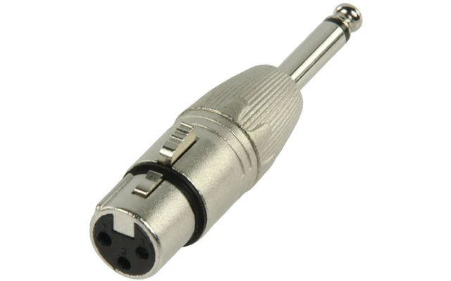 XLR Hembra 3 contactos a Jack macho mono 6.35mm