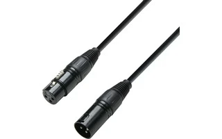 Adam Hall K3DMF0600 - DMX Cable XLR macho a XLR hembra 6m