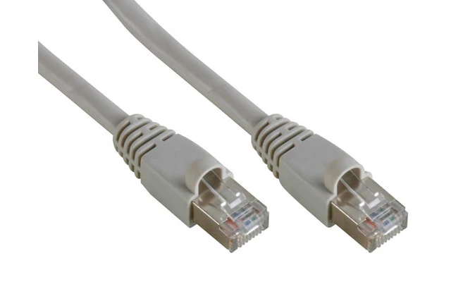 Cable de red FTP, conector RJ45 blindado, CAT 5E (100Mbps), 0.5m