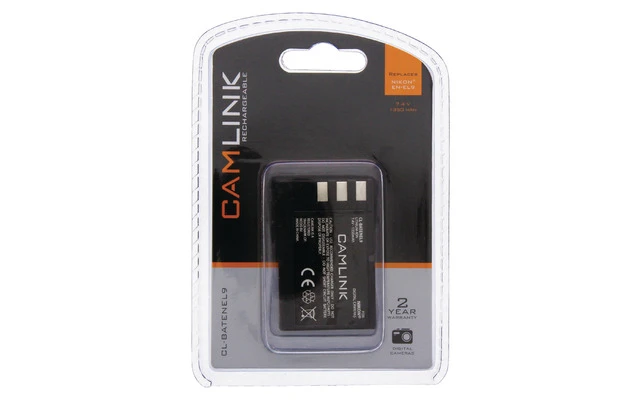 Batería recargable de 7.4 V y 1350 mAh para cámaras digitales - Camlink