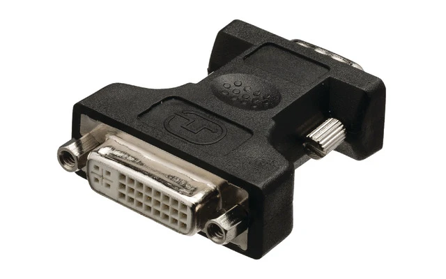 Adaptador DVI, VGA macho - DVI-I 24 + 5-pines hembra negro