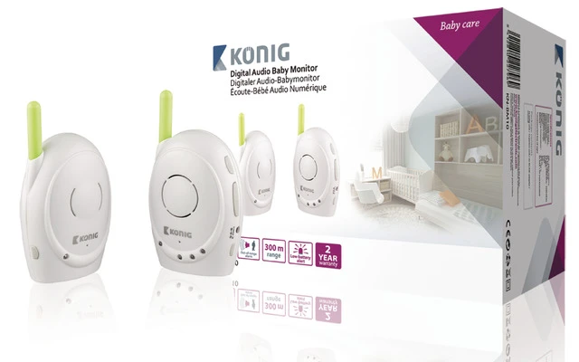 Monitor para bebés con audio digital de 2,4 GHz - König KN-BM10