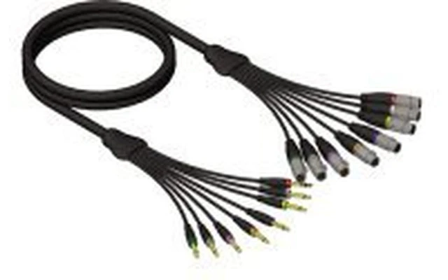 Multicore Cable 8-canales XLR hembra a Jack 6.3 mm mono 5m