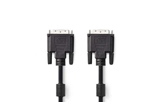 Cable DVI - DVI-D Macho de 24+1 Pines - DVI-D Macho de 24+1 Pines - 3,0 m - Negro - Nedis CCGP32