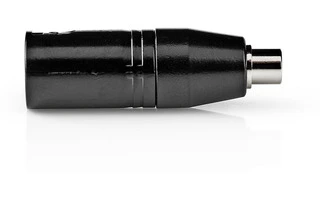 Adaptador XLR - XLR de 3 Pines Macho - RCA Hembra - 1 Pieza - Metal