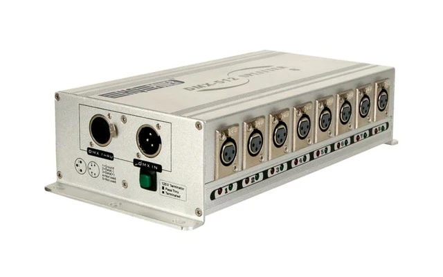 DISTRIBUIDOR DMX DE 8 VÍAS