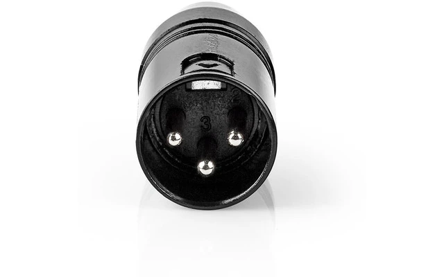 Adaptador XLR - XLR de 3 Pines Macho - RCA Hembra - 1 Pieza - Metal