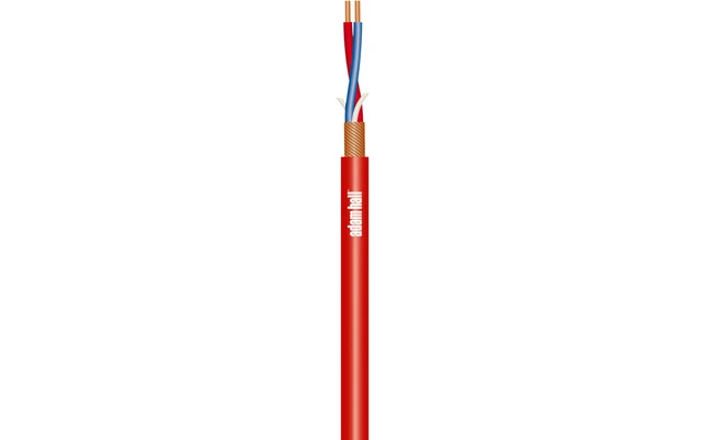 Adam Hall Cables The Stage R Cable de Micro 2 x 0,22 mm² rojo - 100 metros