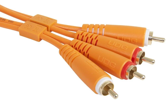 UDG Ultimate Audio Cable Set RCA - RCA Orange Straight 3 metros