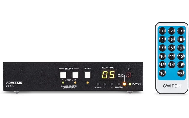 Selector VGA 2x2 selección manual y conmutación