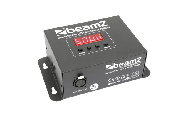 BeamZ Cortina LED 40 RGBW 1x2 metros + controlador + funda 