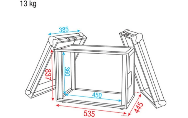 DAP Audio D7533B - caja compacta de 8U para efectos