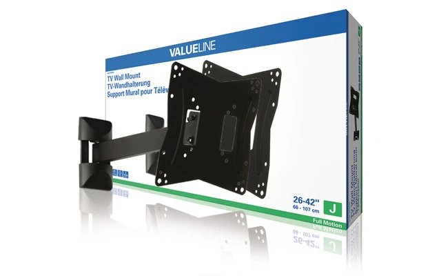 Soporte de pared con rotación completa para TV de 26 - 42"/66 - 107 cm y de hasta 30 kg