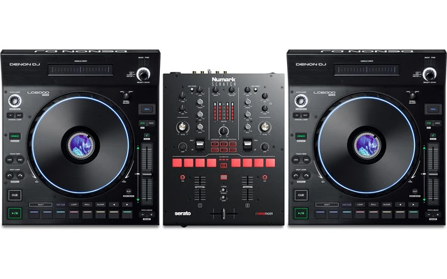 Numark Scratch + 2x Denon DJ LC6000