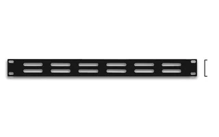 PANEL DE VENTILACIÓN PARA RACK 19", 1U, ESPESOR 1.2mm, NEGRO