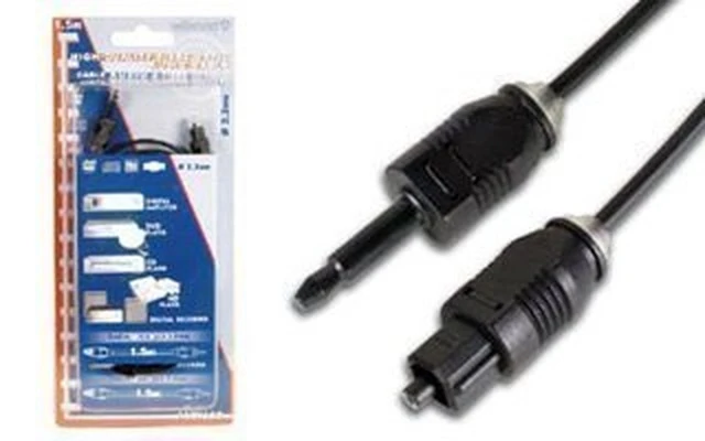 Cable Audio Toslink macho a Conector 3.5 (1.5m)