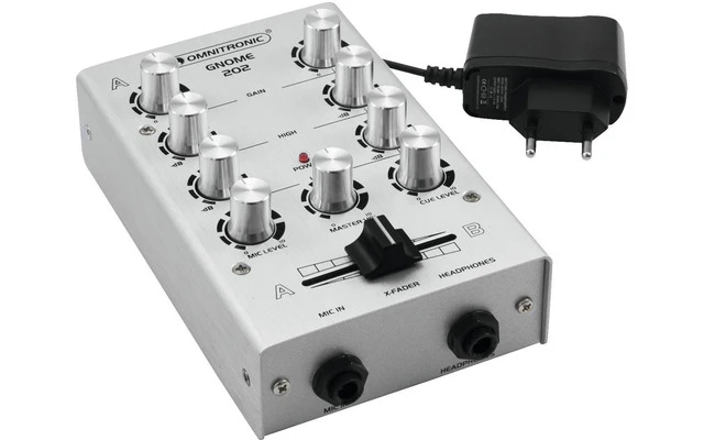 Omnitronic Gnome 202 Mini Mixer silver - Reacondicionado