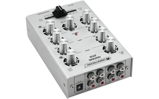 Omnitronic Gnome 202 Mini Mixer silver - Reacondicionado