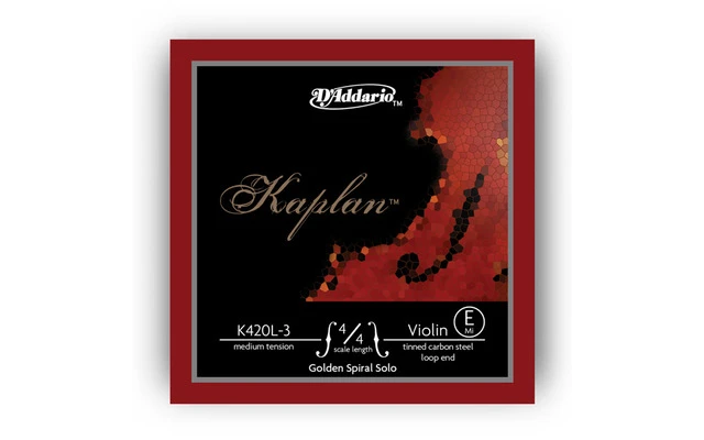 D'Addario K420L-3 Kaplan Golden Spiral Solo - Mi (bucle)