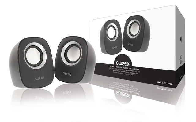 Juego de altavoces 2.0 en azul - Sweex SW20SPS110BL