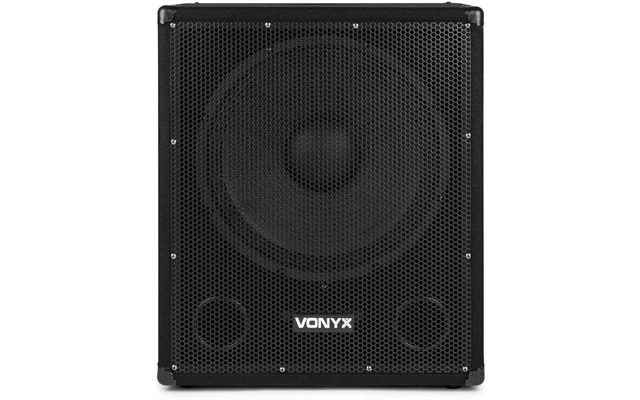 Vonyx SMWBA15MP3 Subwoofer Bi-AMP 15 pulgadas/600W y Bluetooth