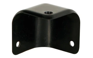 Cantonera para caja acústica, plástico negro, 45 x 55mm x 90º