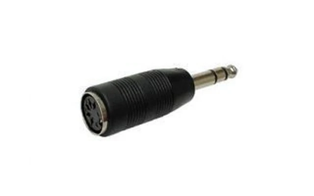 Conector DIN hembra 5 contactos 180º a Jack Macho estereo 6.35mm