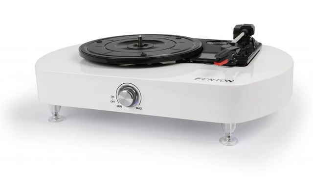 Fenton RP125 Reproductor giradiscos acabado Piano Blanco