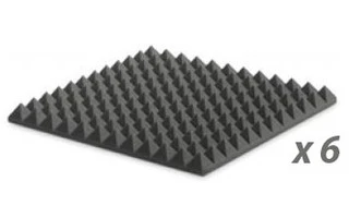 Pack: EZ FOAM PYRAMIDAL 5 CHARCOAL x6