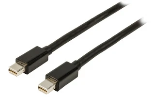 Cable Mini DisplayPort macho - Mini DisplayPort macho de 1,00 m en color negro 
