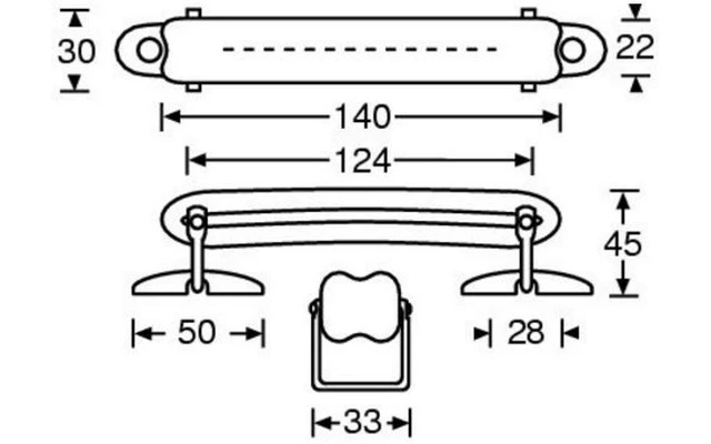 Adam Hall Hardware 3415 - Asa cuero negro flightcase