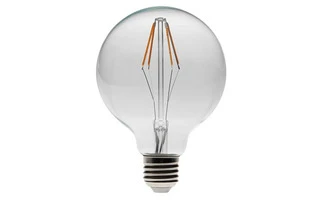BOMBILLA LED - MODELO RETRO CON FILAMENTOS LED - G125 - 4.5 W - E27 - COLOR BLANCO CÁLIDO INTENS