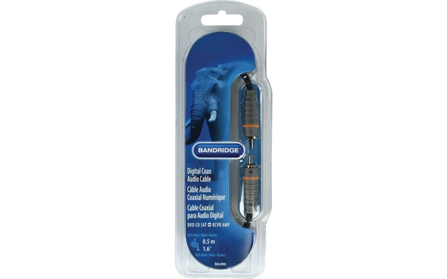 Cable Coaxial para Audio Digital 0.5 m