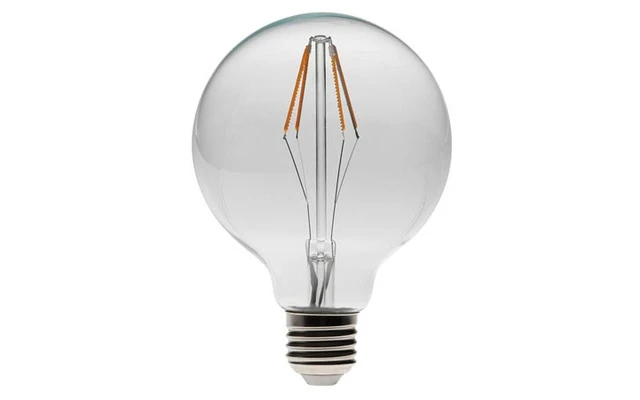 BOMBILLA LED - MODELO RETRO CON FILAMENTOS LED - G125 - 4.5 W - E27 - COLOR BLANCO CÁLIDO INTENS