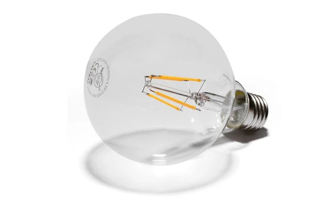 BOMBILLA LED - MODELO RETRO CON FILAMENTOS LED - G125 - 4.5 W - E27 - COLOR BLANCO CÁLIDO INTENS