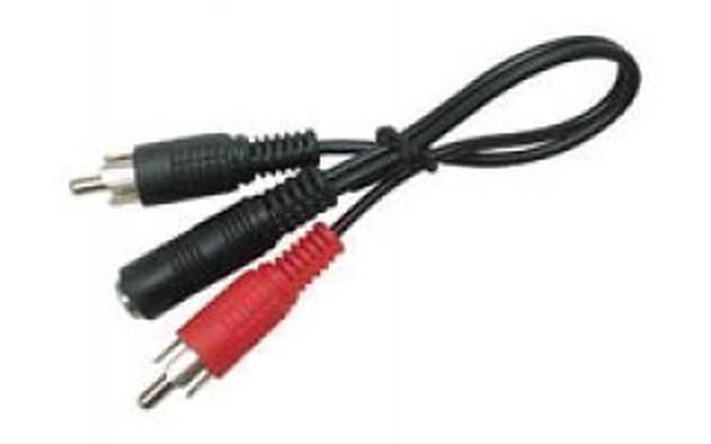 JACK HEMBRA ESTÉREO 3.5mm A 2 x RCA MACHO / 0.2m