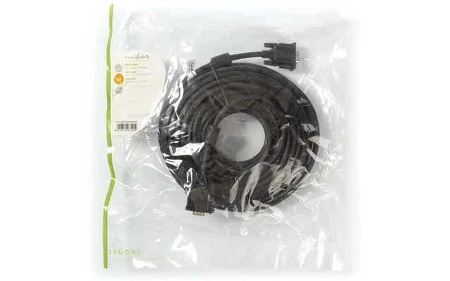 Cable VGA - VGA Macho - VGA Macho - 20 m - Negro