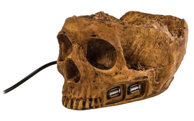 Hub USB 2.0 con forma de calavera