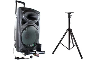 Ibiza Sound Port 12 VHF Bluetooth con batería y Tripode Altavoz