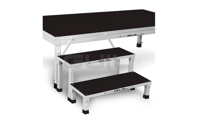 GUIL ECF20-40 - Escalera modular de 2 peldaños para escenarios de 60 cm de altura