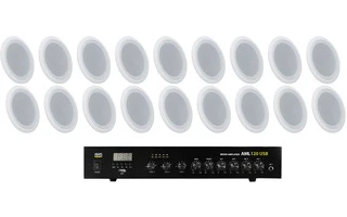 Sonorización 120W - 18 Altavoces de techo 5"