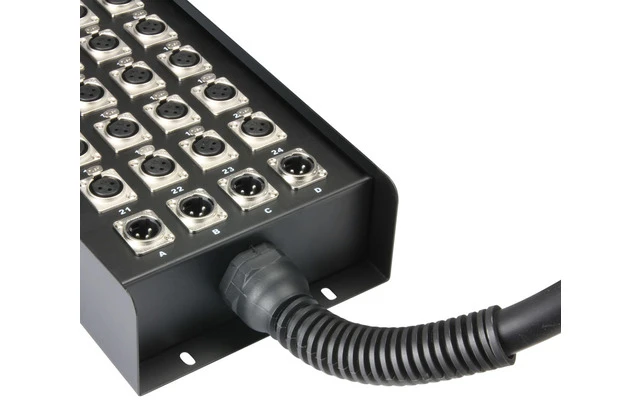 Adam Hall Cables K28C30 - Manguera de Cable con Cajetín de Escenario 24/4 30 m